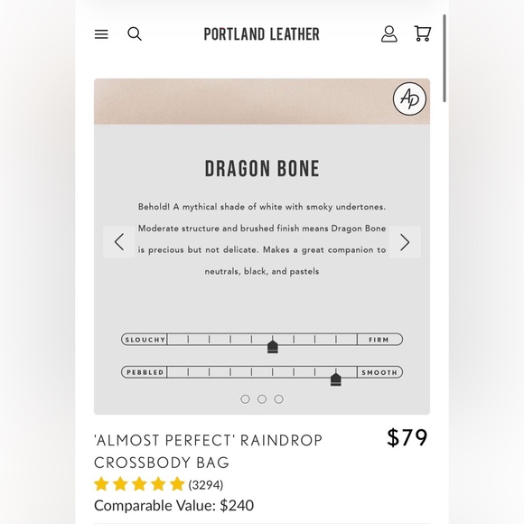 Portland Leather Small Raindrop Bag - Picture 5 of 5